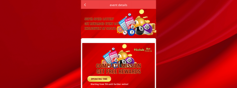 Complete the mission and receive rewards - 91club Online Game
